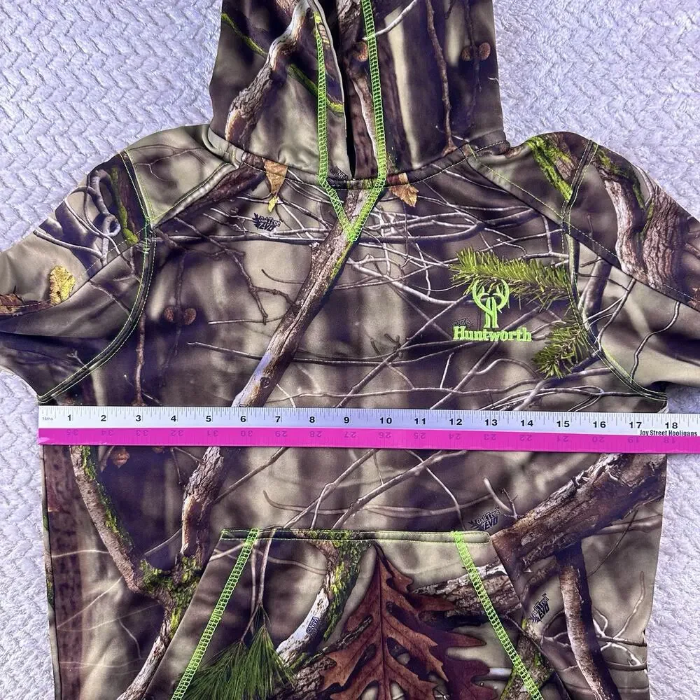 Huntworth Hoodie, Youth Boy's Size Medium, Brown, Camouflage, Pullover- Oak Tree